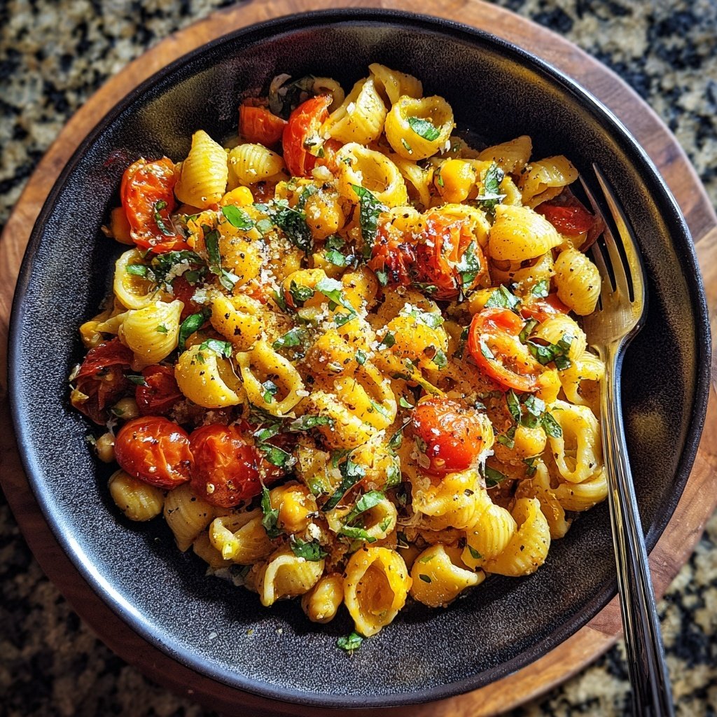 Mediterranean Chickpea Pasta
