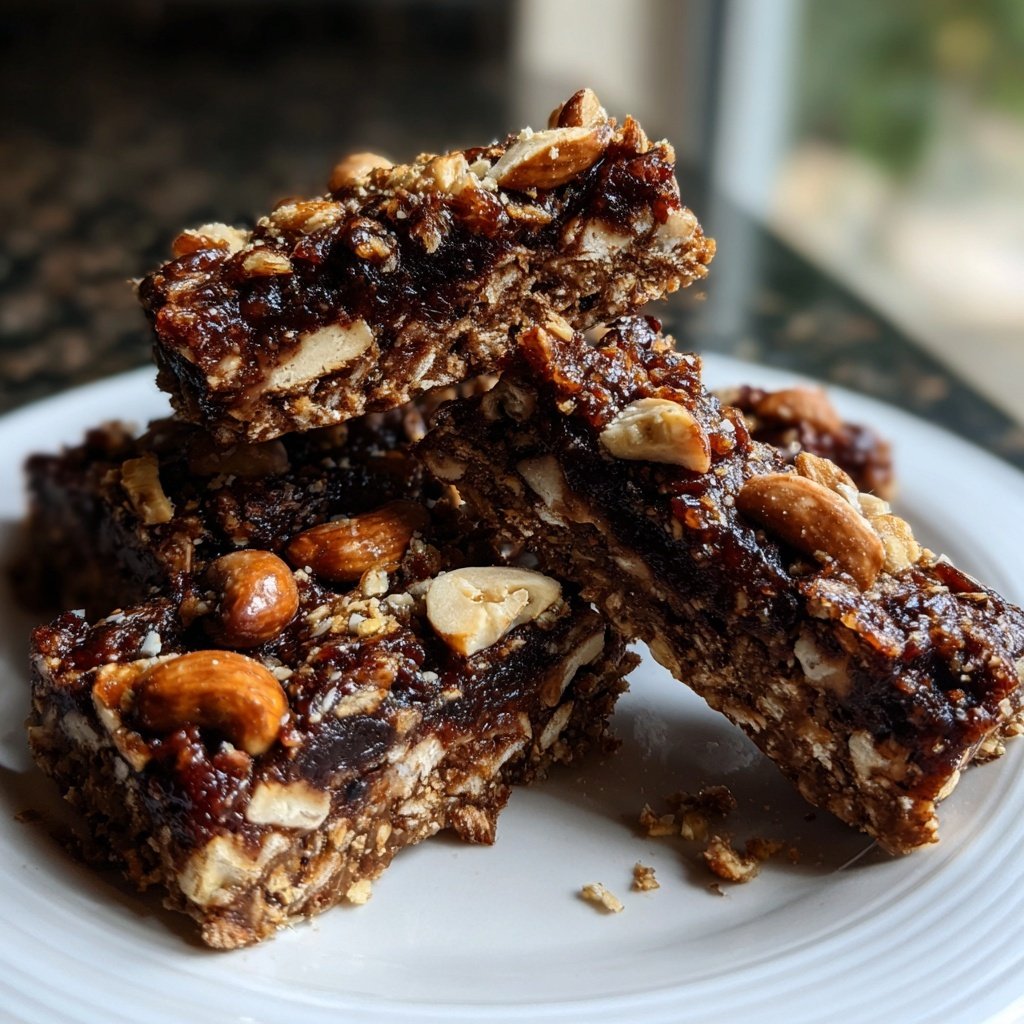 Chocolate Date Cashew Bars
