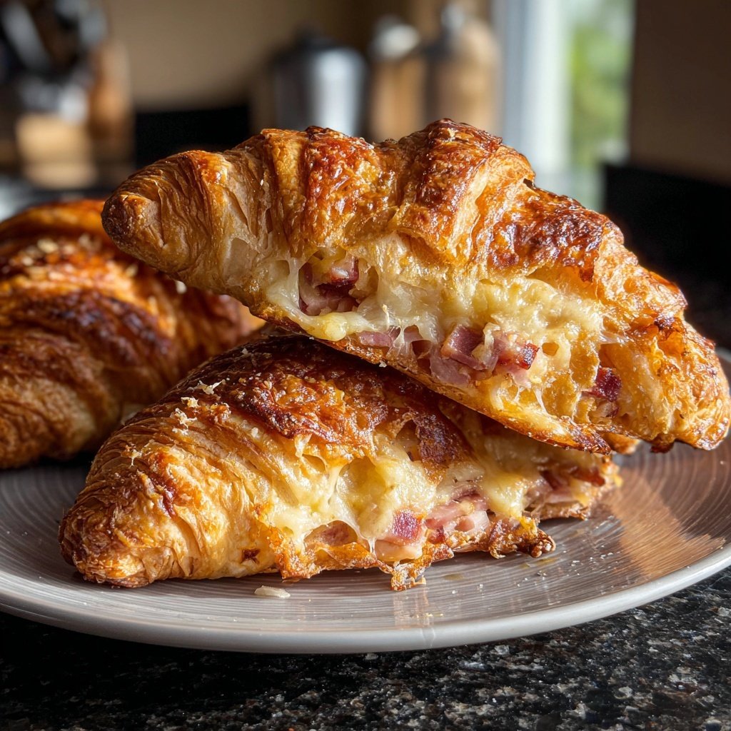 Croissants With Ham And Cheese