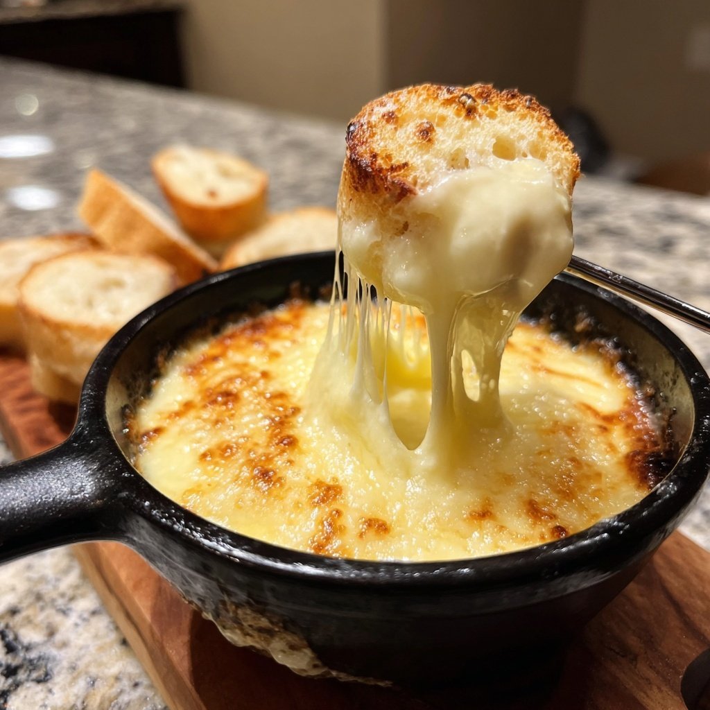 Fondue with Swiss Cheese and Nutmeg