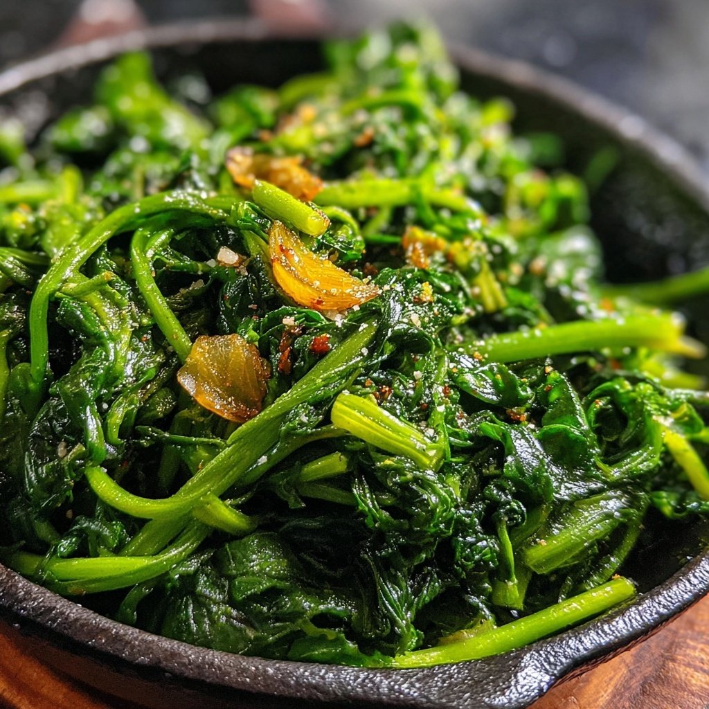 Jamaican Garlic Greens