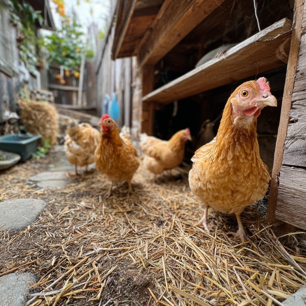 Compact Urban Chicken Run Build