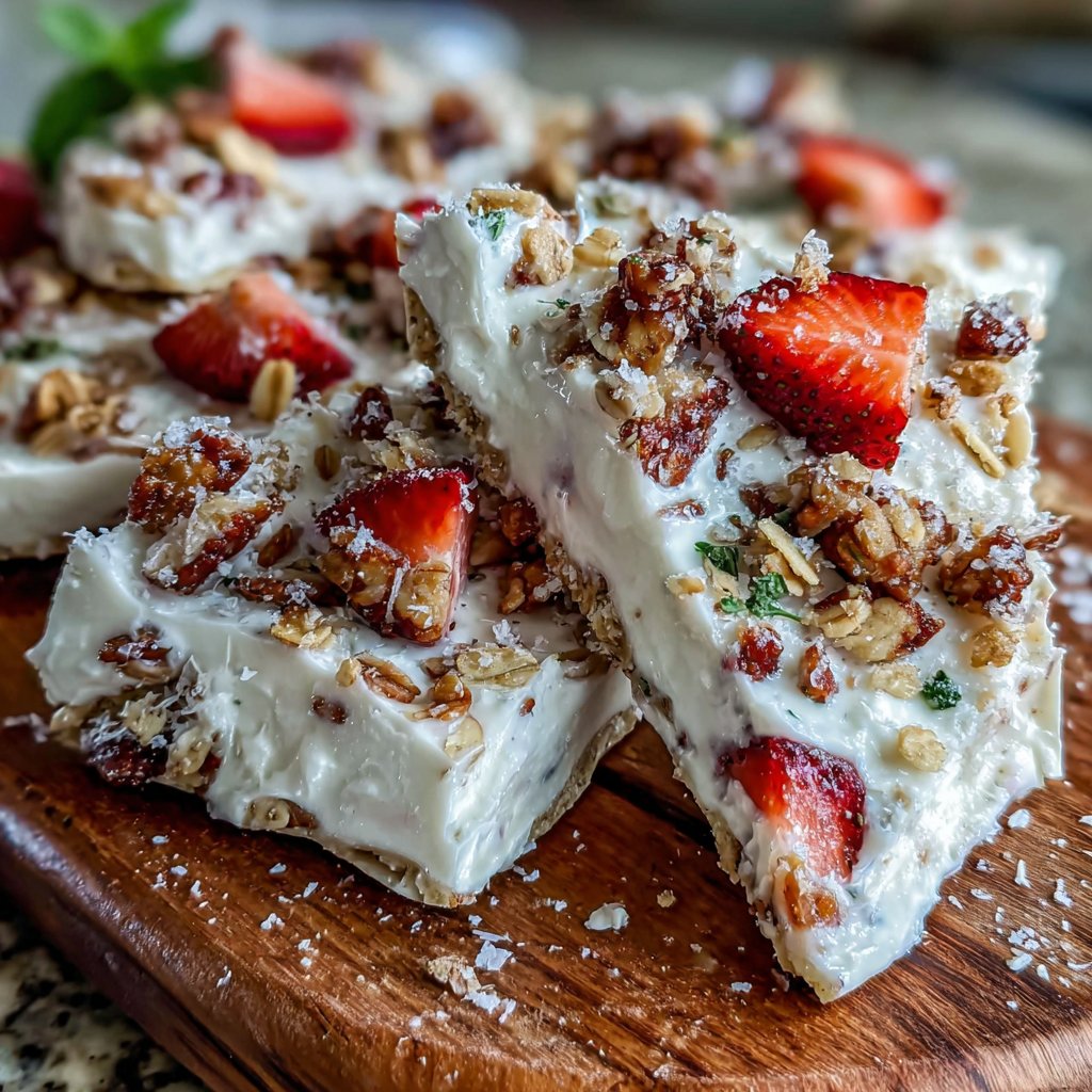 Strawberry Yogurt Bark