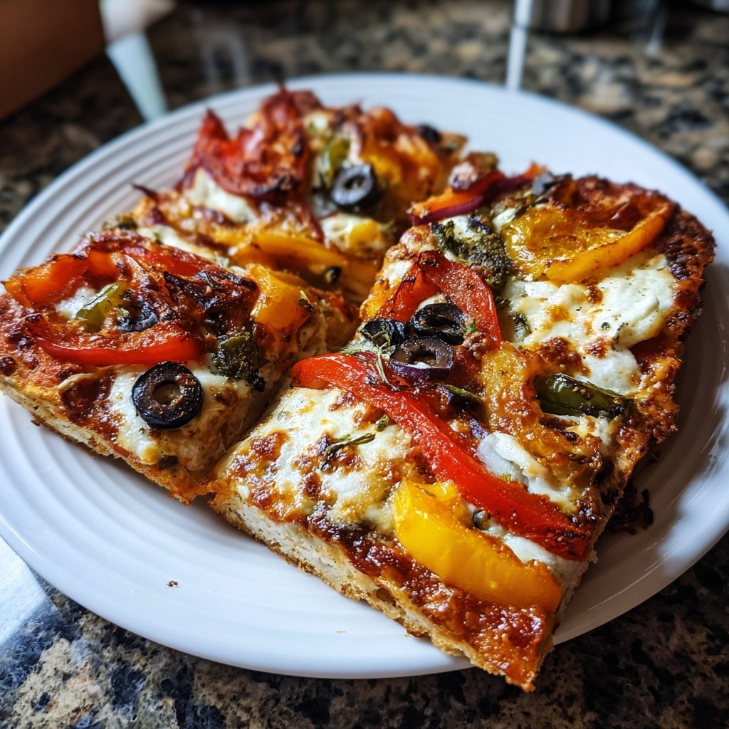 Super Bowl Food Sheet Pan Veggie Pizza