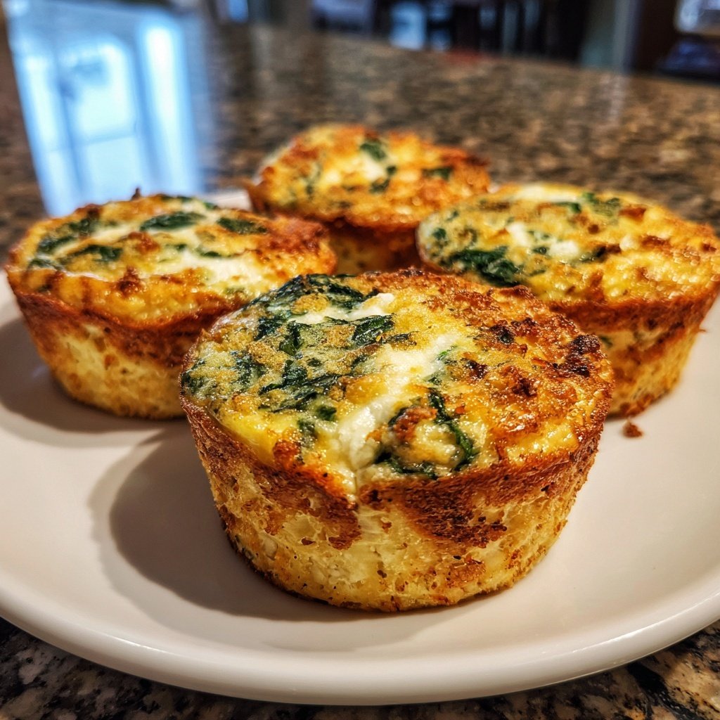 Mini Quiches with Spinach